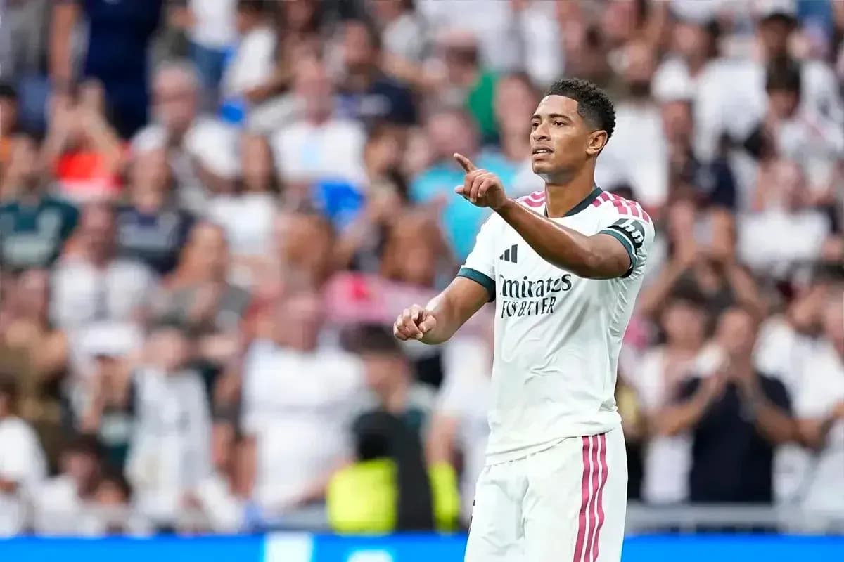 Player gesturing during match at stadium