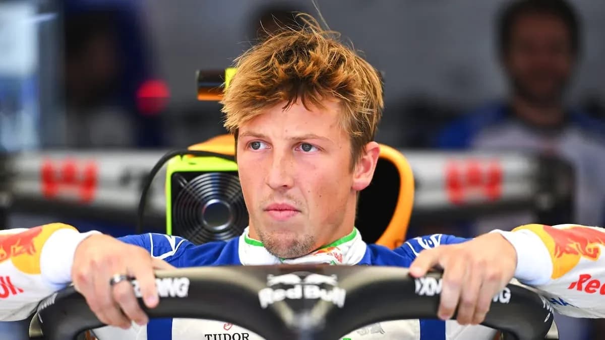Driver focused while sitting in the racing cockpit