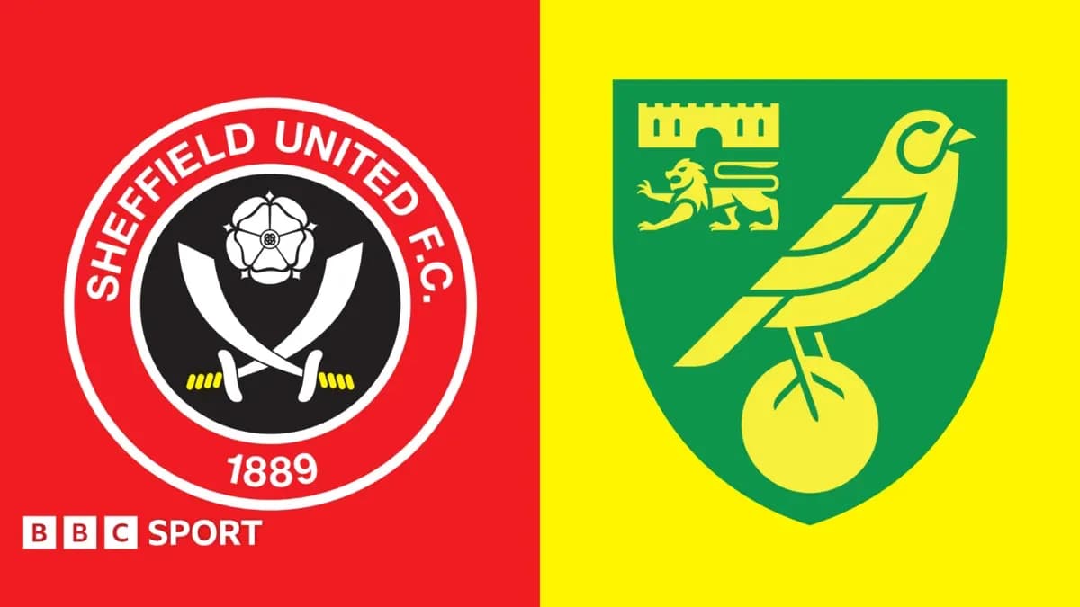 Logos of Sheffield United and Norwich City