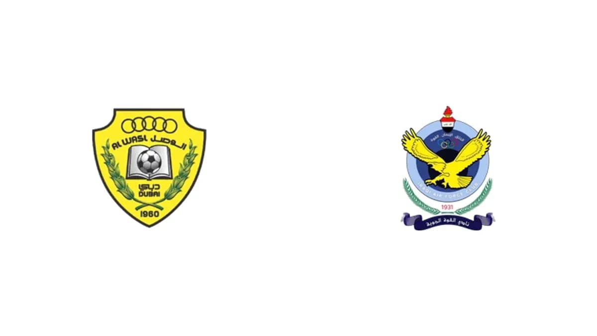 Logos of Al Wasl and Al Quwa Al Jawiya clubs