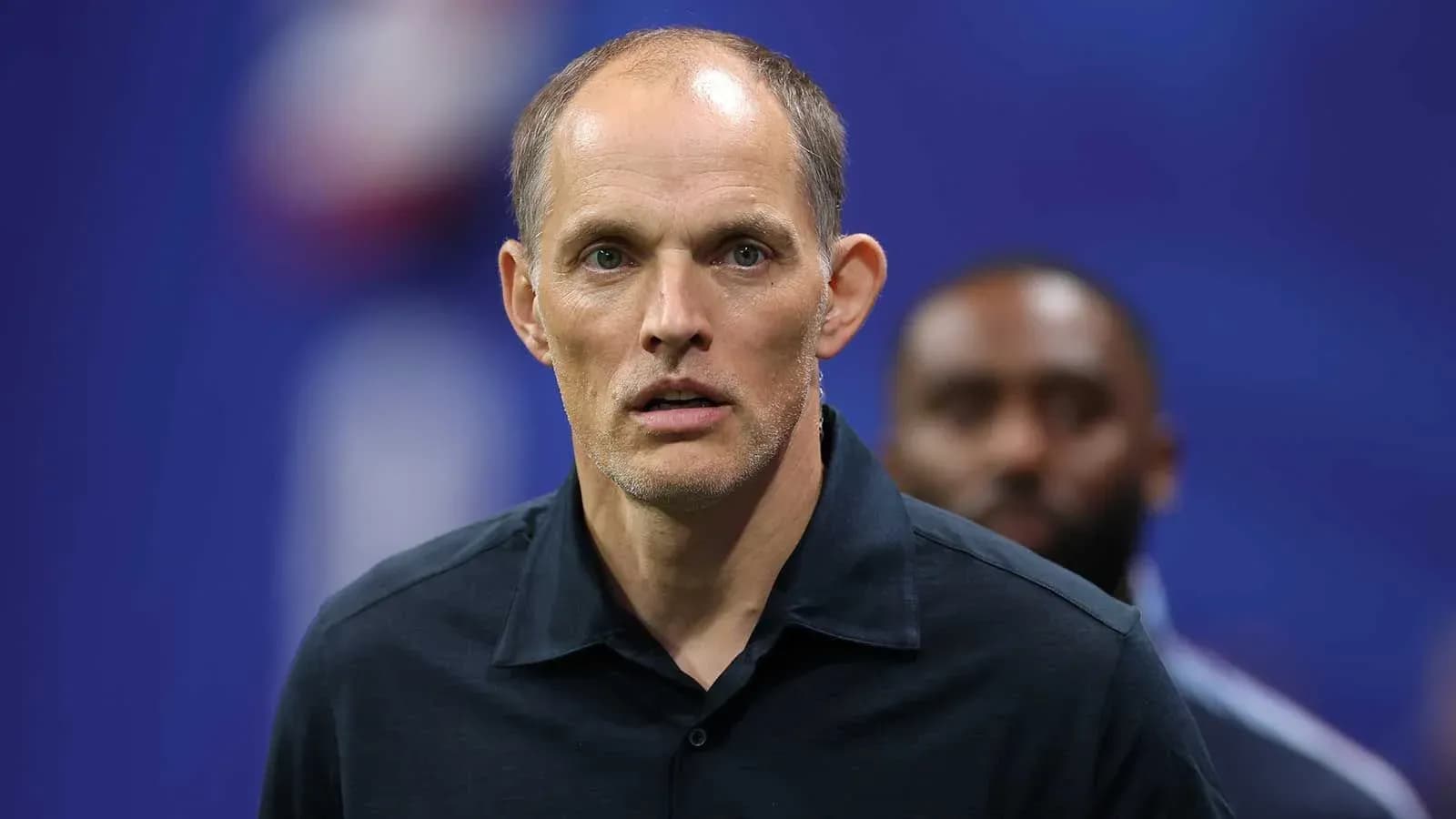 Coach looking on during a match preparation