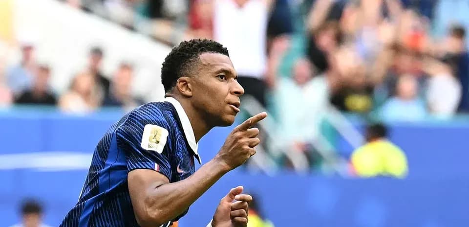 Player celebrating goal during a football match