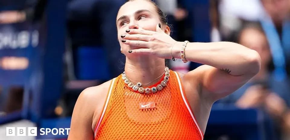 Tennis player celebrating after winning a match