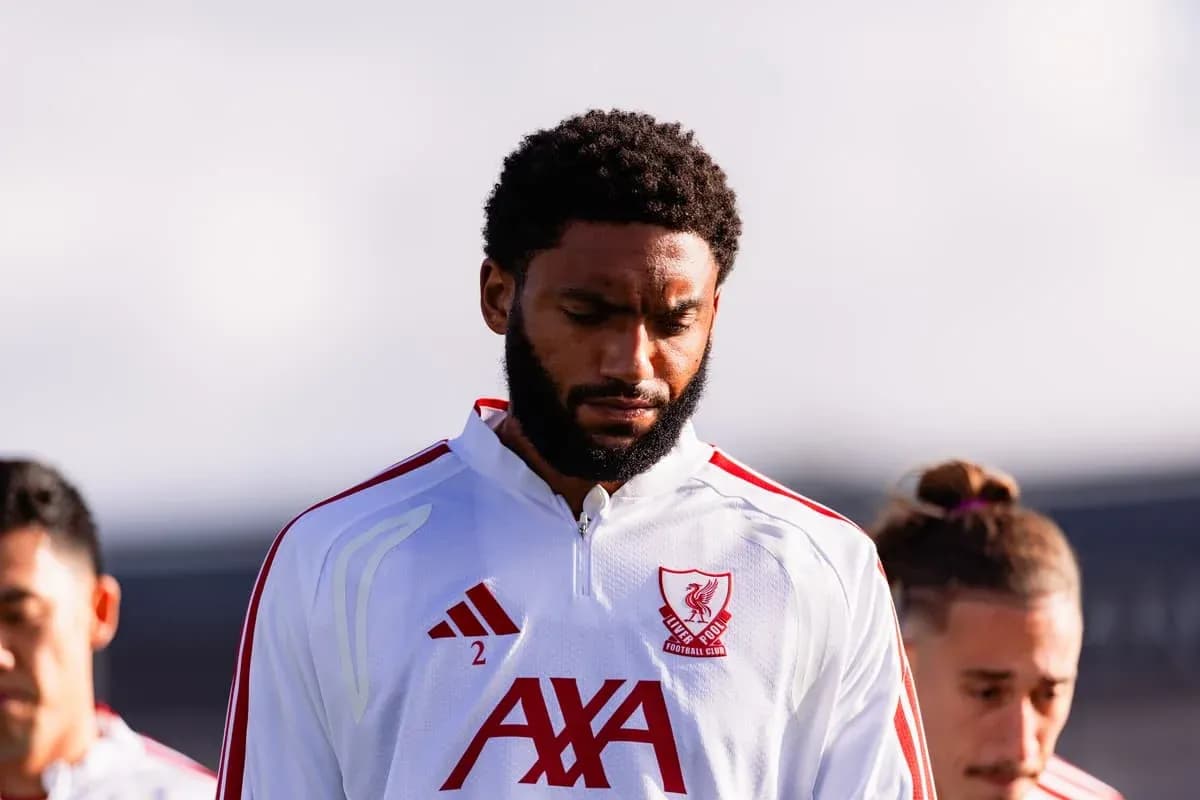 Player in Liverpool kit during pre-match moment
