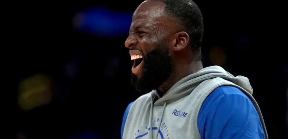 Player laughing during warm-up session