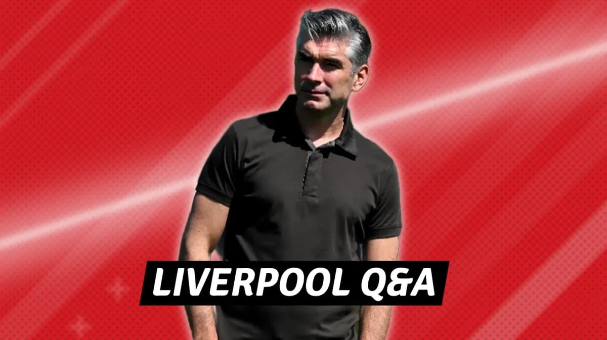 Man standing in front of Liverpool Q&A graphic