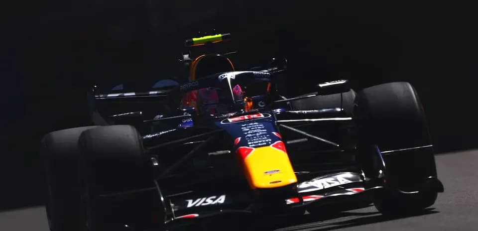 Formula 1 car racing on track during event