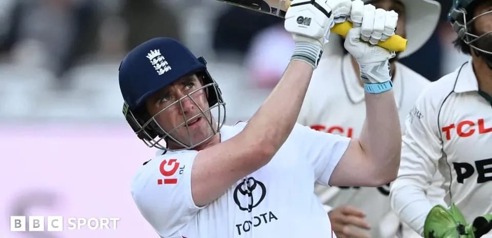 Batsman hitting the ball during cricket match