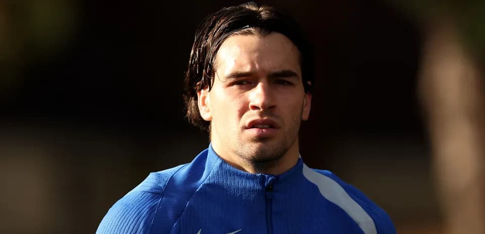 Player in blue training gear during practice session