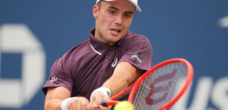Player hitting a forehand shot during match