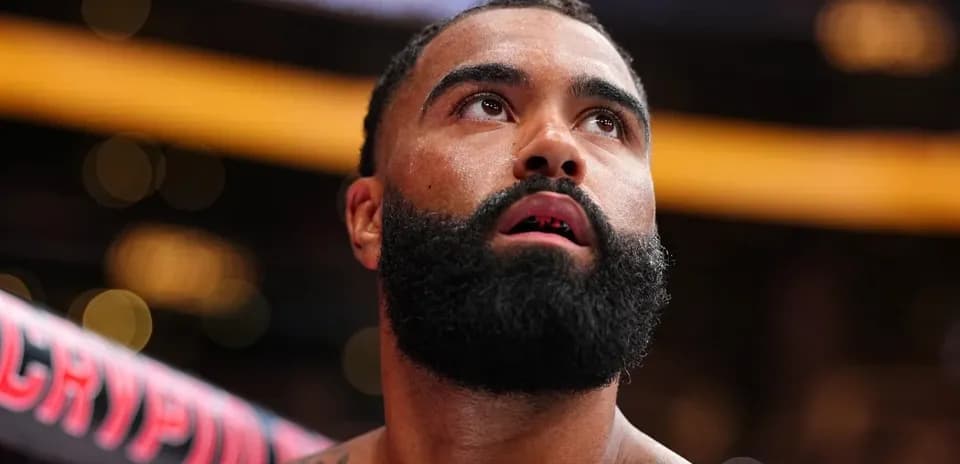 Boxer looking up during a match in the ring