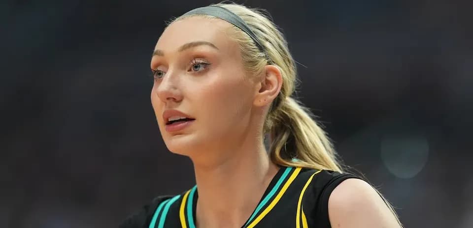 Basketball player focused during a game