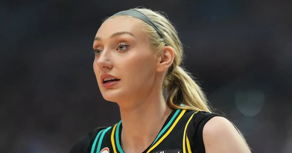 Basketball player focused during a game