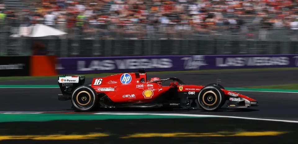 Ferrari Formula 1 car racing on track