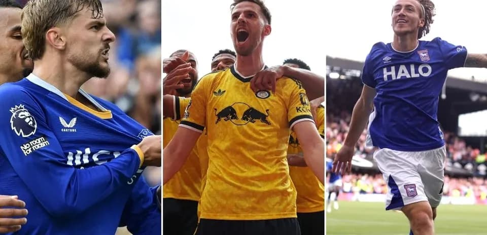 Players celebrating during Everton vs Ipswich match
