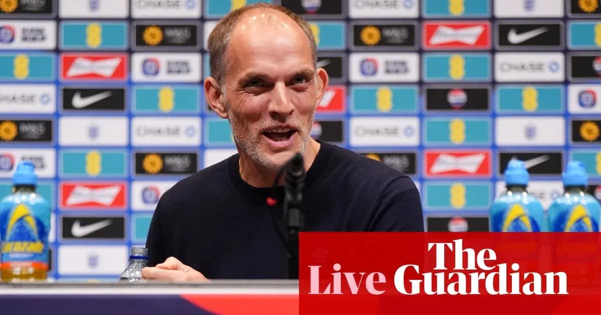 Manager speaking at press conference with drinks
