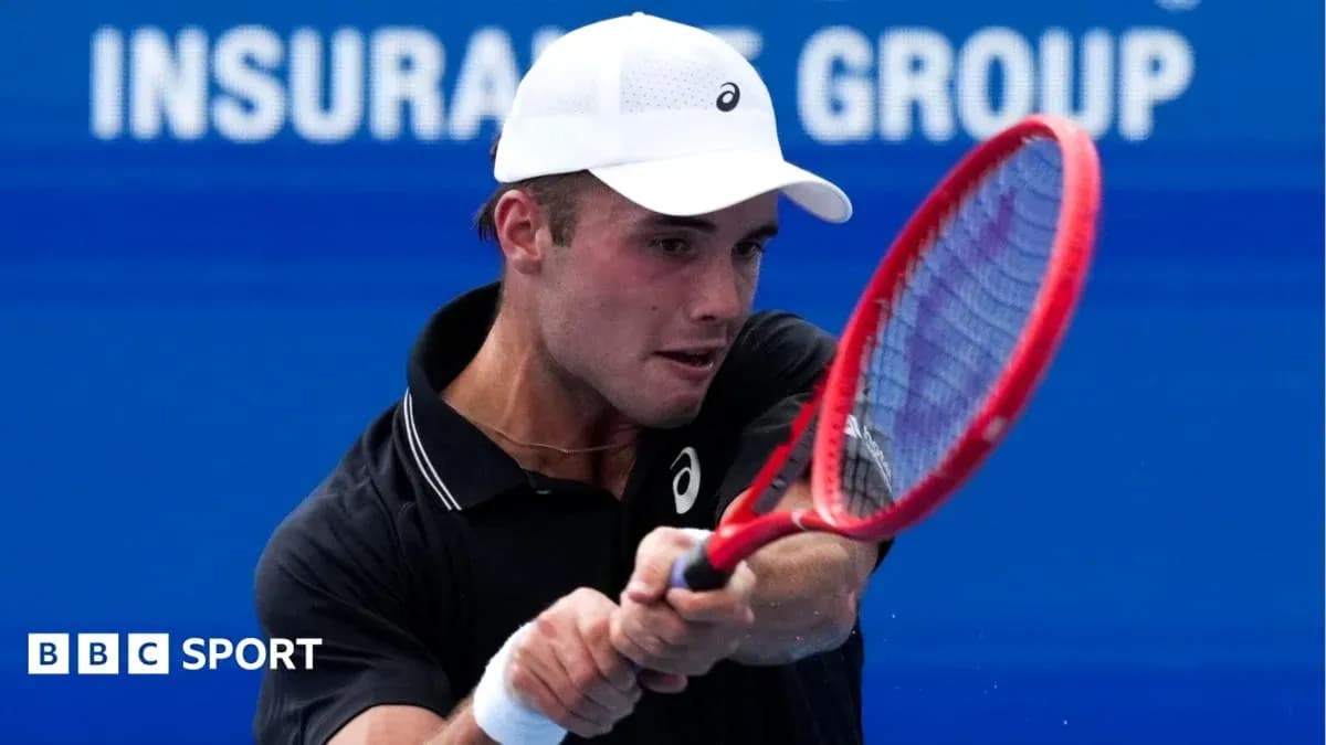 Tennis player preparing to hit a forehand shot Tennis player preparing to hit a forehand shot
