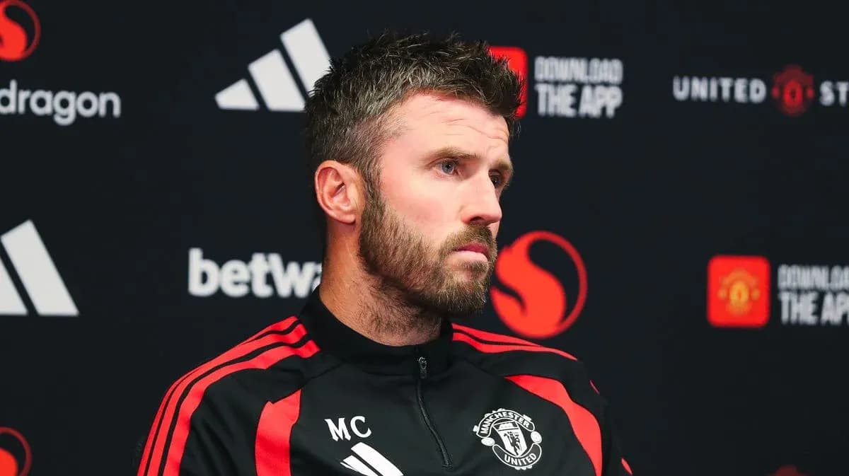 Manchester United coach speaking at press conference Manchester United coach speaking at press conference