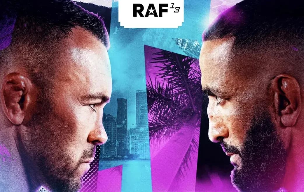 Two fighters facing each other with city backdrop Two fighters facing each other with city backdrop