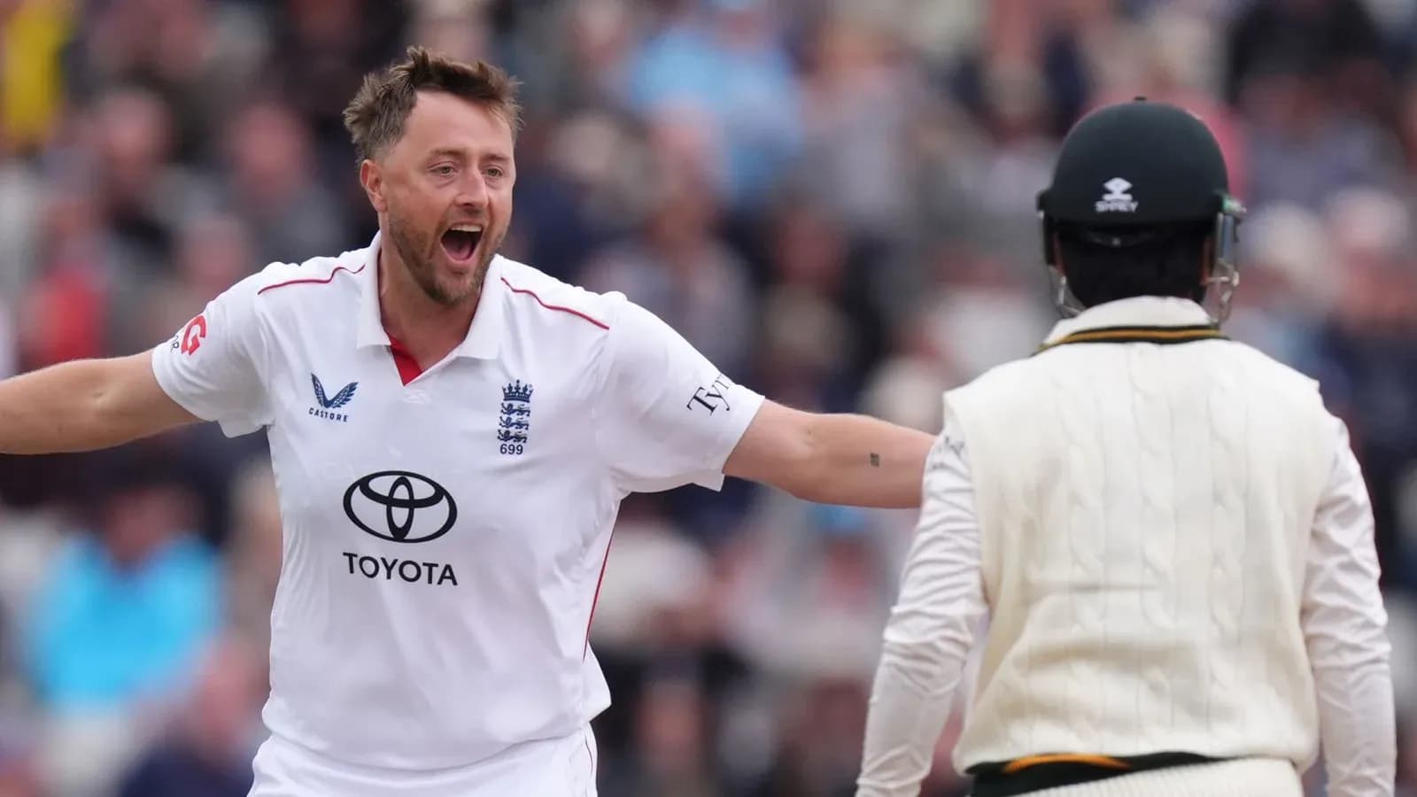 Bowler celebrating a wicket during cricket match Bowler celebrating a wicket during cricket match