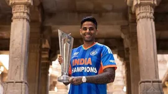 Player holding trophy in traditional architecture setting Player holding trophy in traditional architecture setting