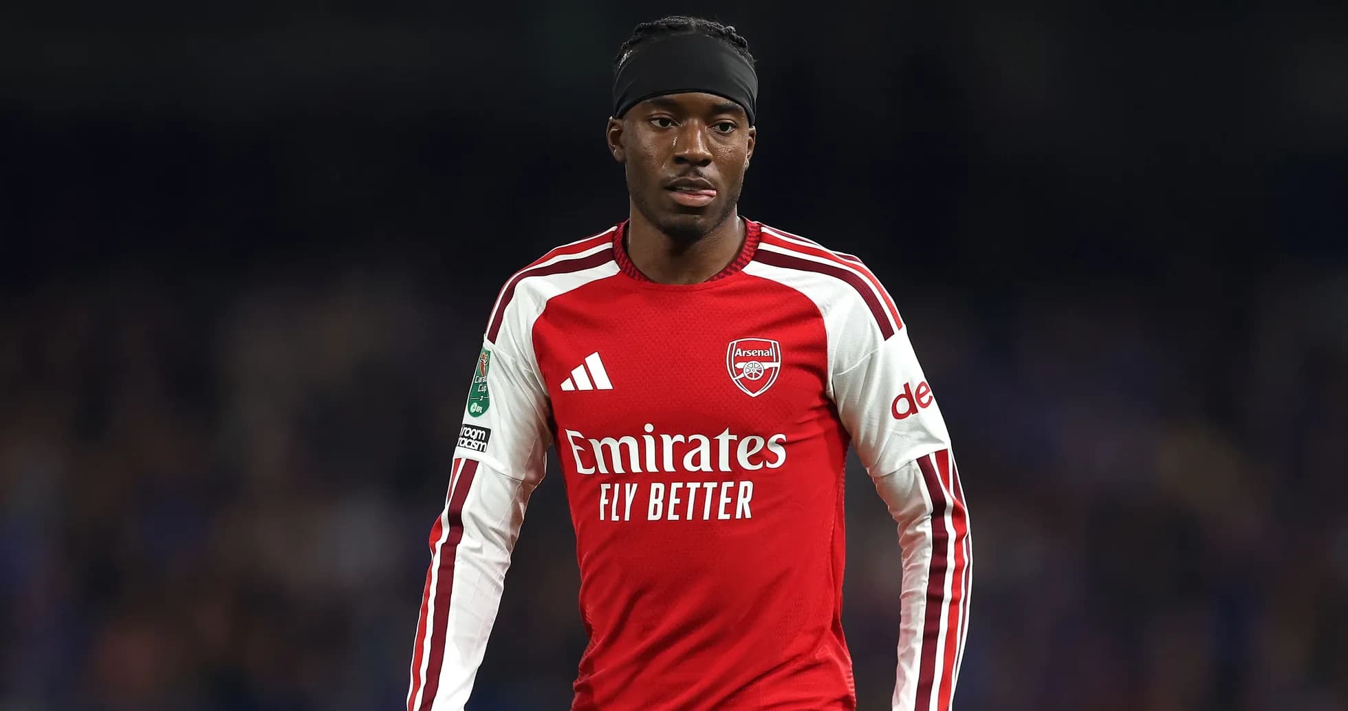 Player wearing Arsenal kit during match Player wearing Arsenal kit during match