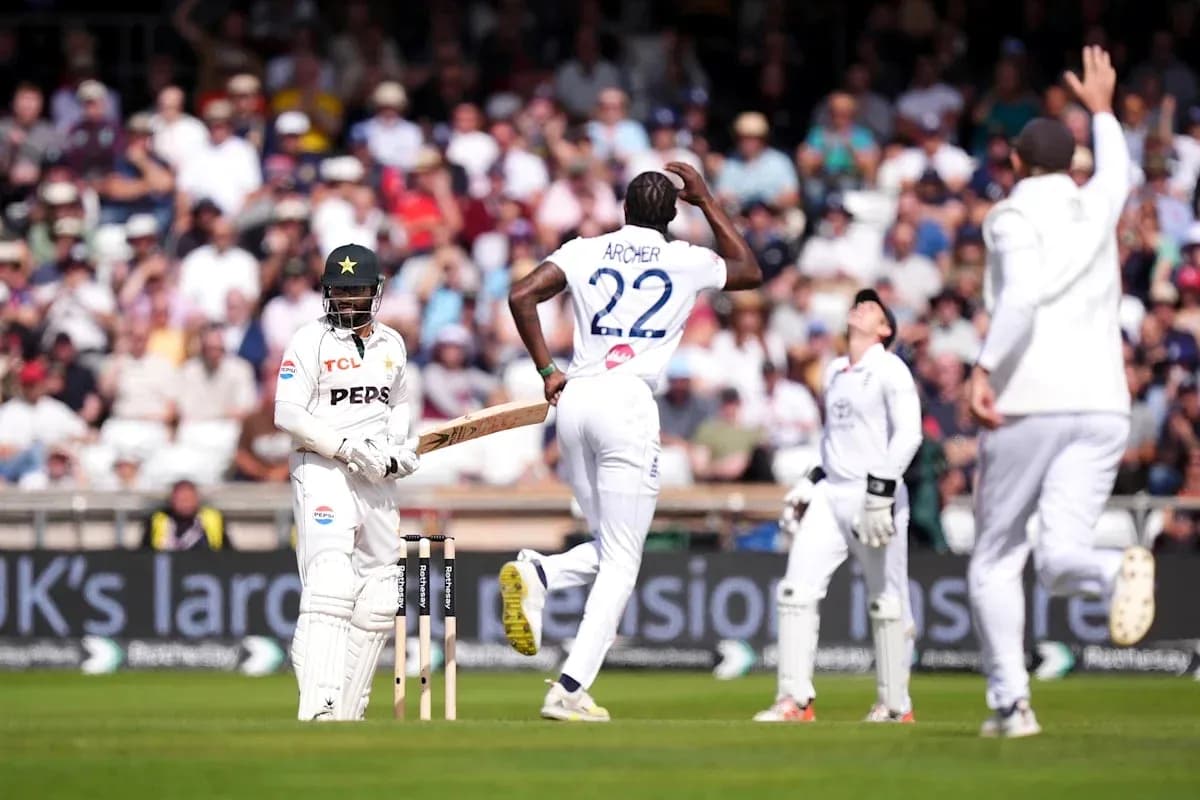 Bowler celebrating after taking a wicket in cricket match Bowler celebrating after taking a wicket in cricket match