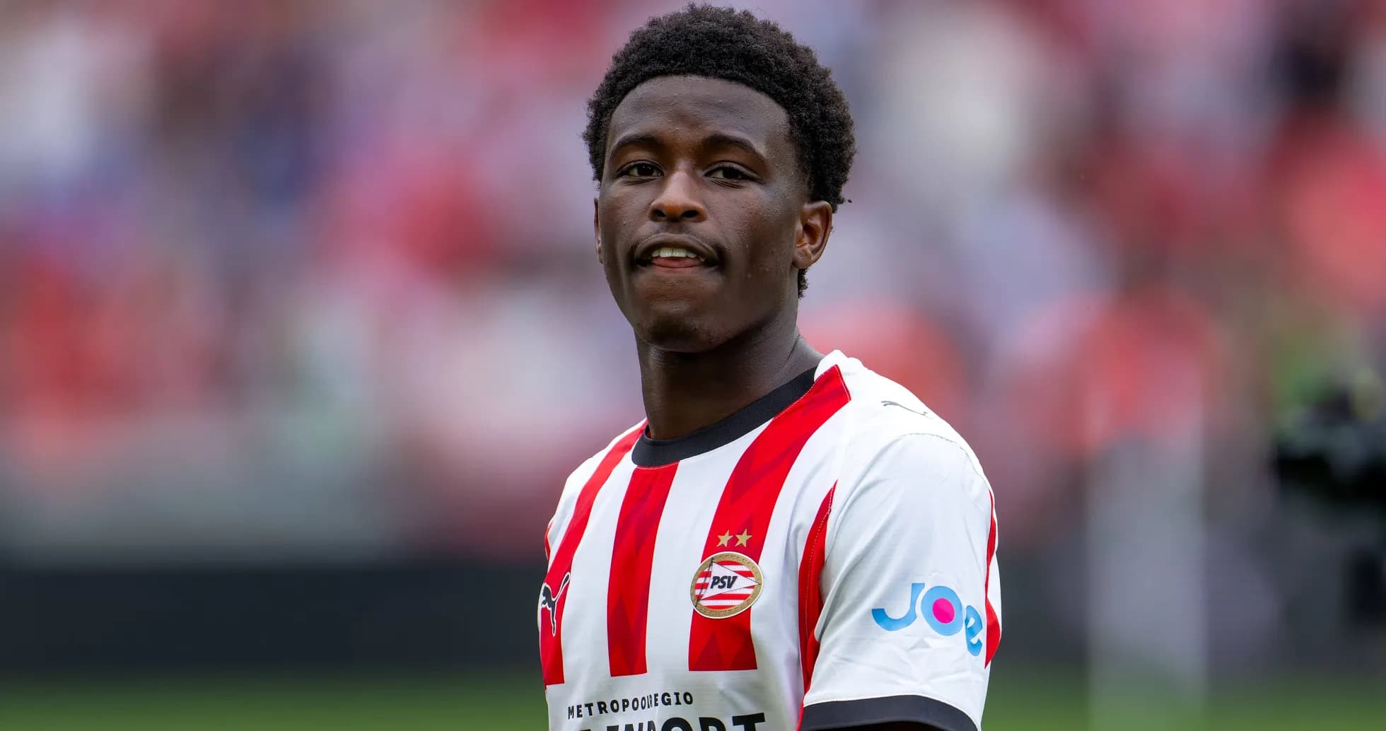 Player in PSV Eindhoven kit during match warm-up Player in PSV Eindhoven kit during match warm-up