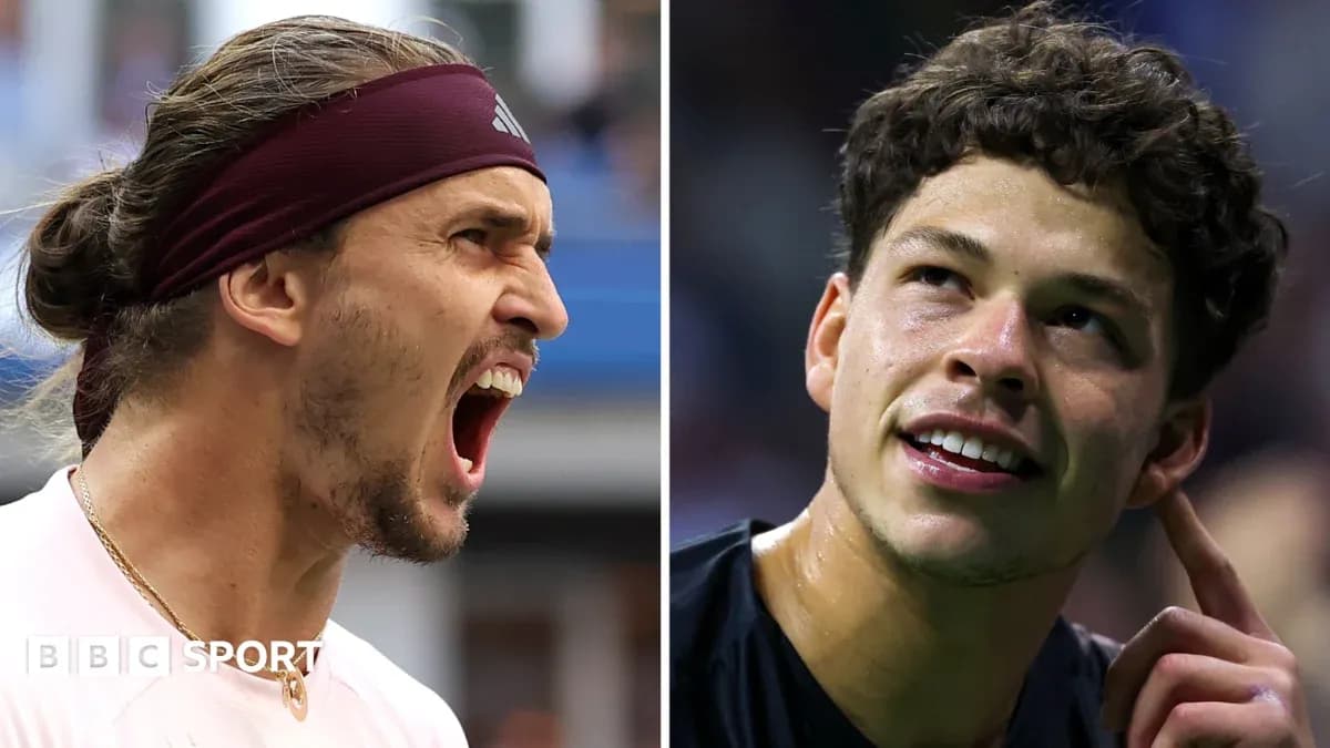 Two tennis players reacting during a match Two tennis players reacting during a match