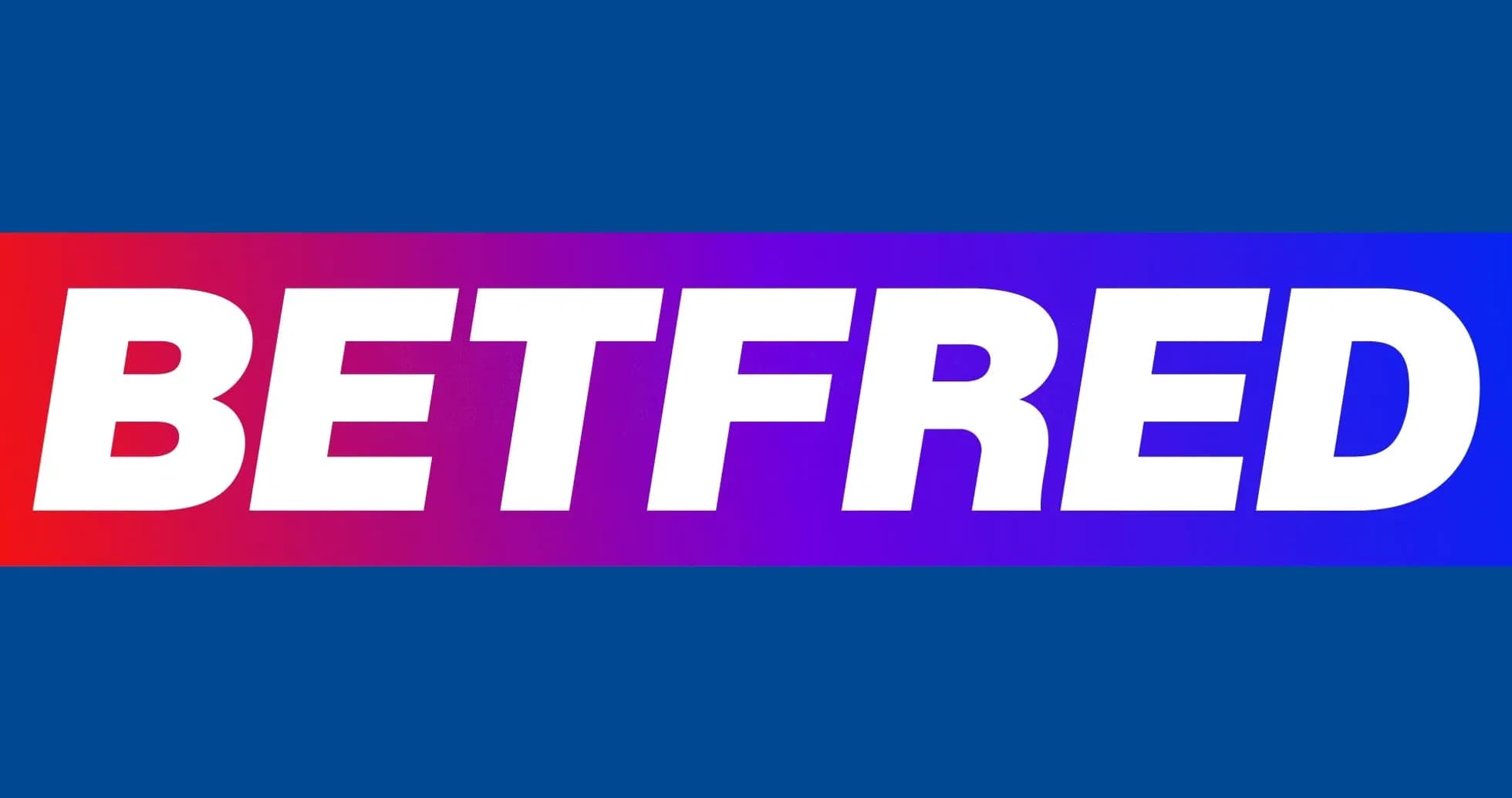 BETFRED logo on a blue background BETFRED logo on a blue background