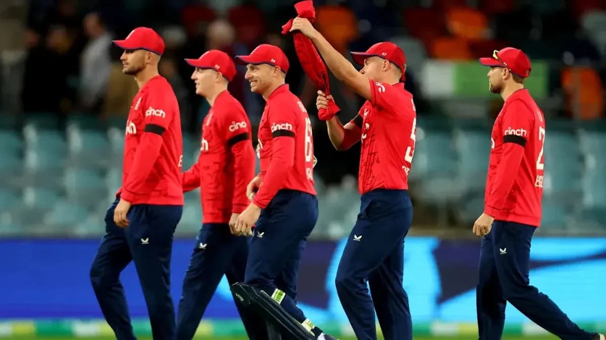 England cricket team walking off the field after match England cricket team walking off the field after match