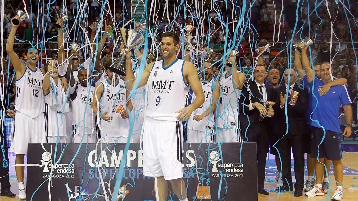 Team celebrating with trophies and confetti after victory Team celebrating with trophies and confetti after victory