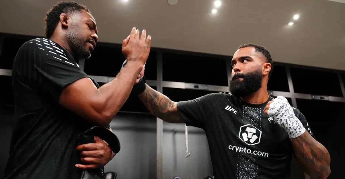 Two fighters preparing backstage before a match Two fighters preparing backstage before a match