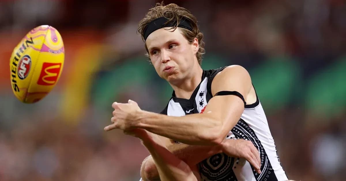 Player kicking an AFL ball during match Player kicking an AFL ball during match