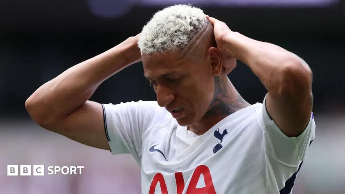 Tottenham player with hands on head during match Tottenham player with hands on head during match